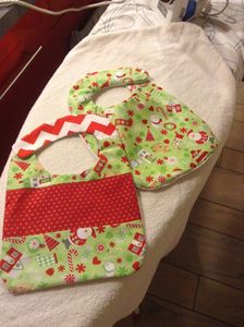 Bavoirs de Noël couture