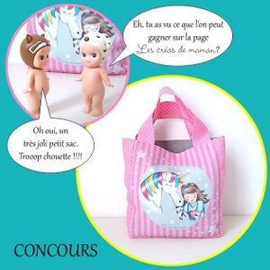 Coussin coupon Licorne et l'enfant de l'artiste Les Créas de Maman