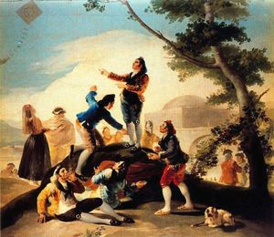 Le cerf-volant, Goya, 1778.