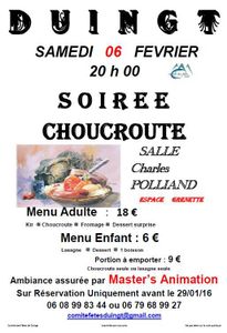 Soirée Choucroute