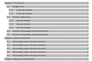How to create a table of contents by marking text in Word