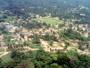 Une vue de Monkoto