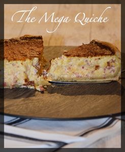 The méga quiche crémeuse et épaisse de la faim des bananes