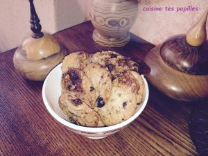 Cookies chocolat nougatine