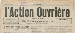 Le Comité d’union syndicaliste, une tendance réformiste de la CGT (1909-1910)