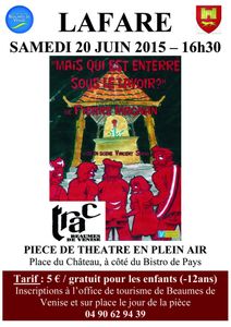 Mais qui est enterré sous le Lavoir + Contes de Magnan le samedi 20 juin à Lafare