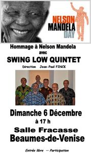Hommage à Nelson Mandela au Trac le dimanche 6 décembre à 17h