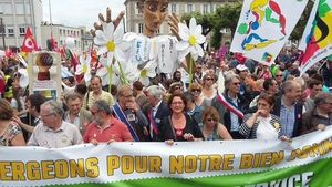 Guéret : une manifestation de convergence