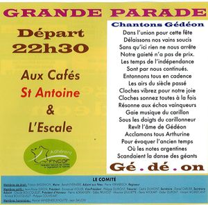 parade nocturne de Gédéon et Arthurine