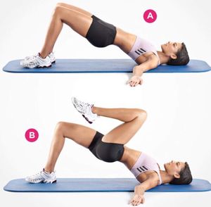 Workout vom 14.4 Bauch, Beine, Po
