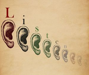 Tutti i modi per tradurre " ascoltare" in inglese