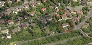 Luftbild der Umgebungsbebauung