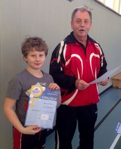 Reinhold Fella und Teilnehmer Jan Lyding