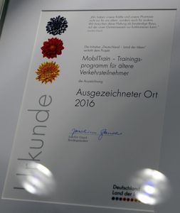 Das in Veitshöchheim ansässige Würzburger Institut für Verkehrswissenschaften (WIVW) ist „Ausgezeichneter Ort“ im Land der Ideen!