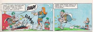 Vaut mieux rire de cette version d'Uderzo et Goscinny, que de pleurer sur la version de Dion Cassius, historiquement incohérente.