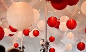 lanternes en papier éclairées avec led pour mariage, et autres fetes de famille