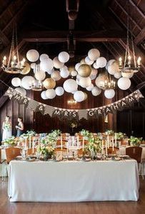 Décor de mariage doré