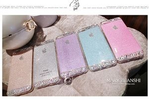 Vielfältige Farbehülle, die Diamanten Funkelndes Pulver mit Apple Desgin einfach Telephone case für Iphone5/5s/6/6plus ist.