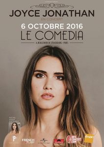 Ne manquez pas Joyce Jonathan le 6 Octobre au Comedia