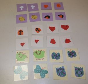 Quelques pièces du jeu.