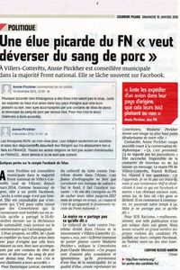 Quand une élue FN « se lâche », tous les principes fondamentaux de notre pays sont bafoués