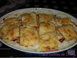Gratin de chou-fleur / fromage à raclette