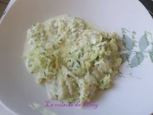 Gratin de courgettes et Ravioles