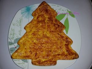 Quiche sans pâte dans le moule sapin de Demarle