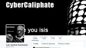 Capture d'écran du compte Twitter piraté du Centcom.