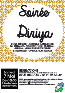Soirée DIRIYA le 7 mai 2016 !