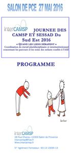 Journées des CAMSP et des SESSAD du Sud Est - 26-27 mai 2016