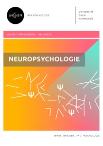 Université de Caen - Master Pro - Neuropsychologie - 2016/2017