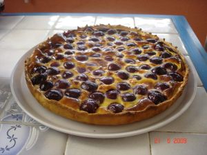 Tarte amandine aux cerises