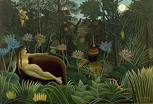 Le mythe du Bon Sauvage de Rousseau.