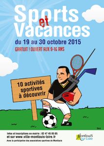 Sports et Vacances, du 19 au 30 octobre 2015 pour les 9-16 ans.