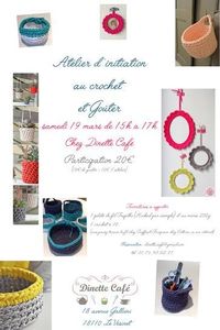 Atelier crochet chez Dinette Café