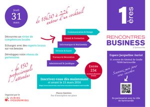 Rencontres business jeudi 31 mars 2016