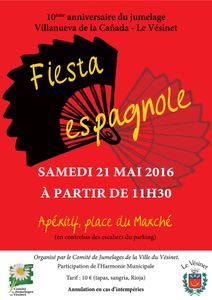 Fiesta espagnole samedi 21 mai 2016 dès 11h30
