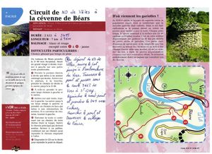 Randonnée Pédestre du 25 Octobre De ND de Vêles à la Cévenne de Béars