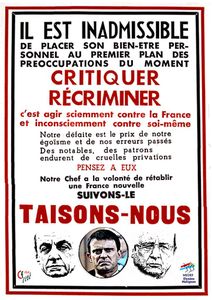 le transcendantal pétainiste français