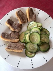 aiguillette de canard aux courgettes