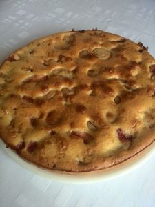 gâteau facile aux pêches de vignes