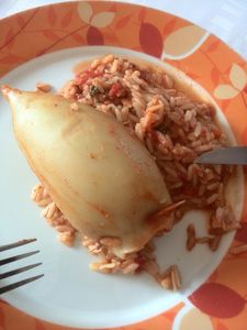 encornets farcis à la viande
