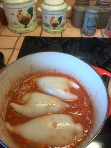 encornets farcis à la viande