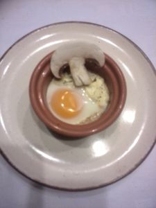 oeufs cocotte aux champignons