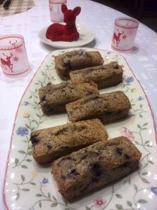 financiers aux myrtilles
