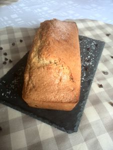 cake aux pépites de chocolat et noix de coco