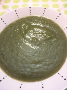 velouté fanes de radis aux poireaux
