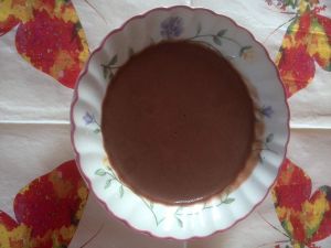 crème anglaise au chocolat