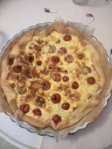 tarte aux tomates cerises